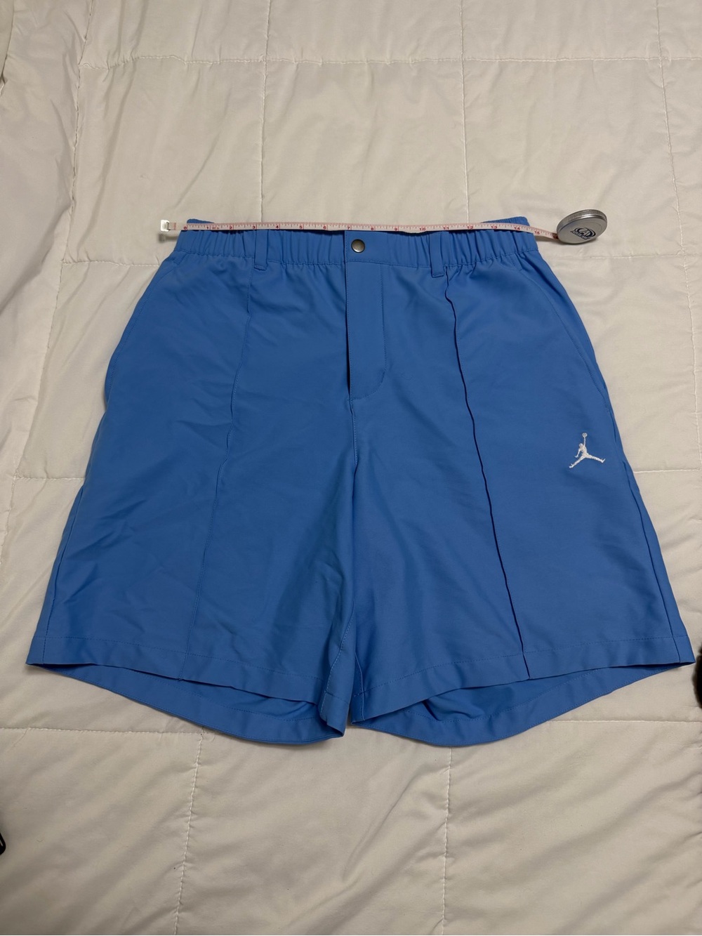 Jordan Men's Blue Athletic Shorts with White Jumpman